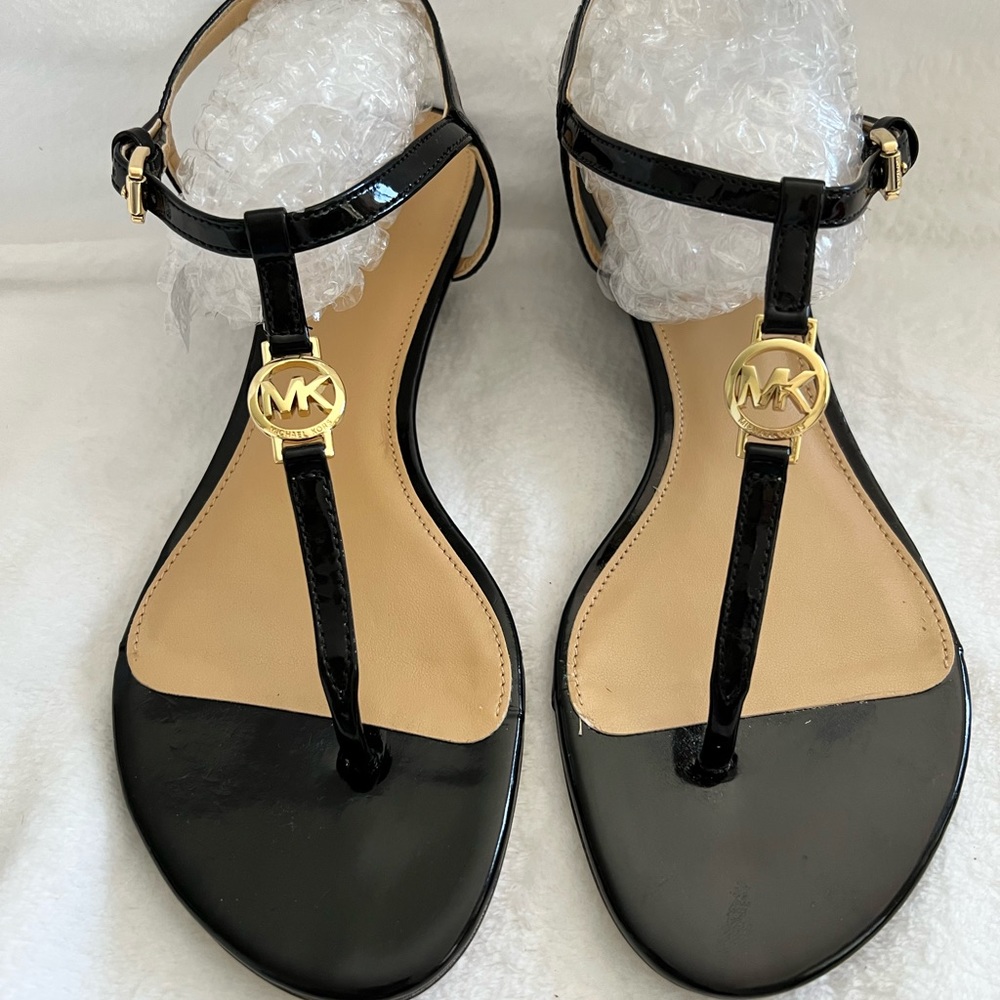 Michael Kors  thong wedge sandals